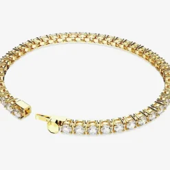 Matrix White Gold Plated Tennis Bracelet 5657664 M