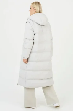 Maxi Hooded Puffer Jacket with Detachable Sleeves