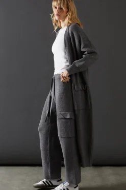 Maxi Knitted Edge To Edge Cardigan