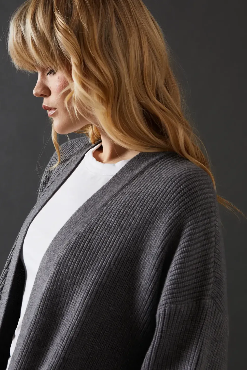 Maxi Knitted Edge To Edge Cardigan