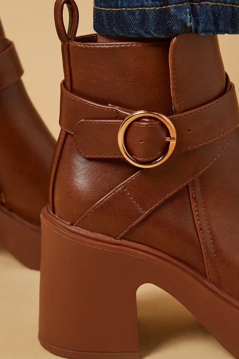 Melissa Chunky Heeled Casual Chelsea Ankle Boots