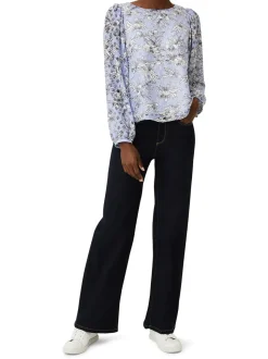 Meribel Floral Printed Lace Top-