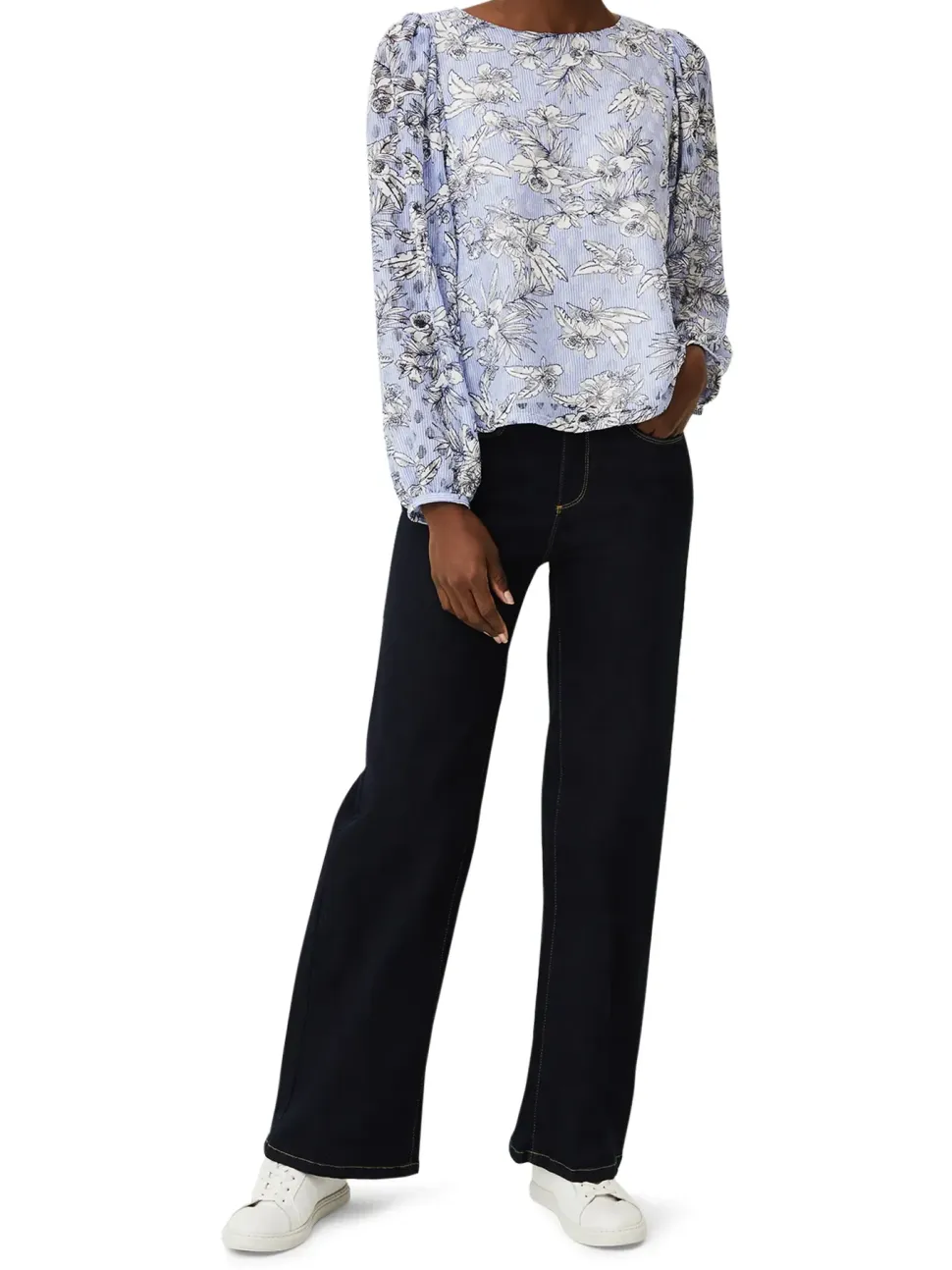 Meribel Floral Printed Lace Top-