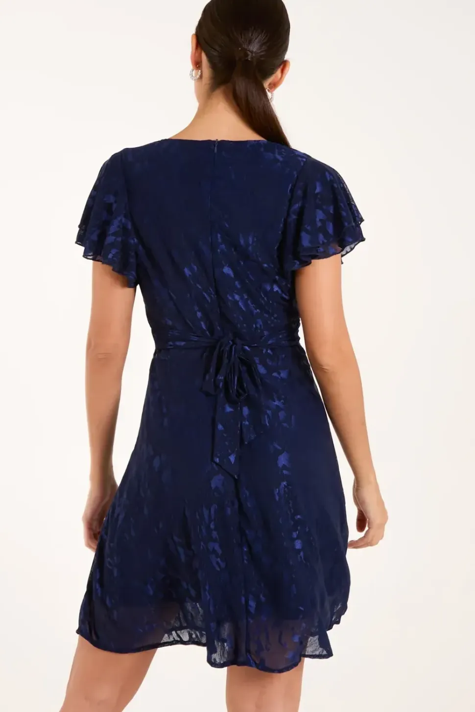 Mesh Angel Sleeve Dress