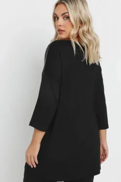 Mesh Panel Sequin Top