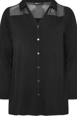 Mesh Panel Shirt