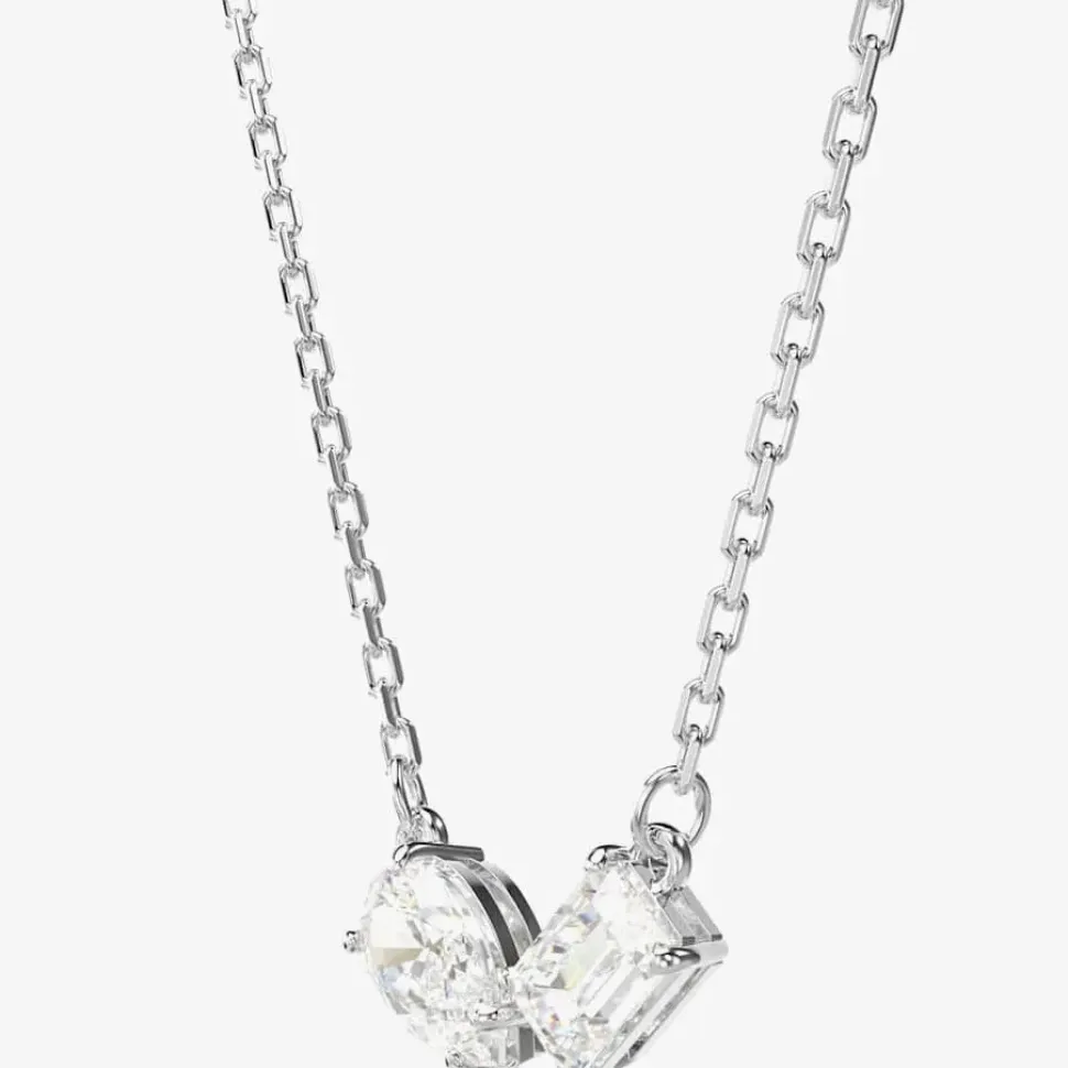 Mesmera Mixed Cuts Rhodium Plated Jewellery Set 5665829