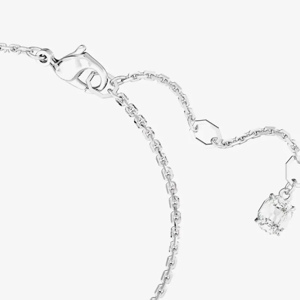 Mesmera Pink Mixed Cuts Rhodium Plated Bracelet 5668361 (M)