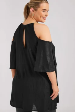 Metallic Chain Detail Top
