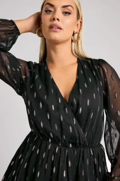 Metallic Dobby Blouse