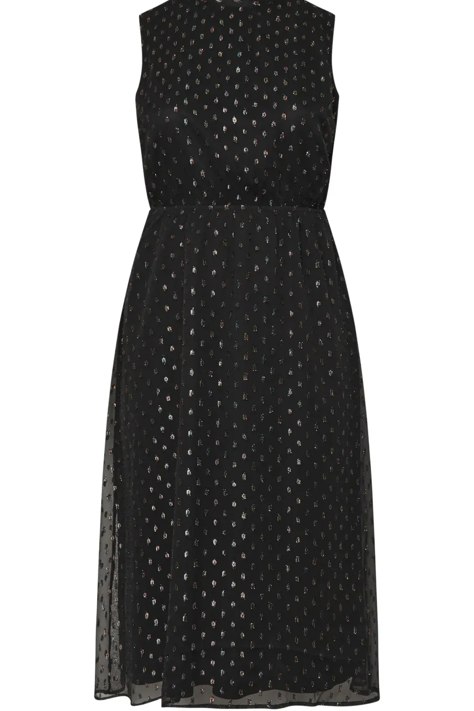 Metallic Dobby Dress
