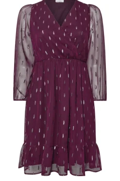 Metallic Dobby Dress