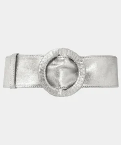 Metallic Soft Leather Retro Glam Waist Belt