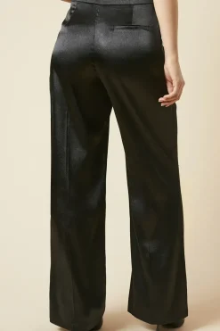 Metallic Wide Leg Trouser