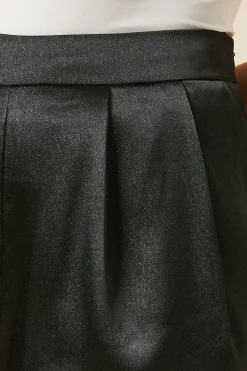 Metallic Wide Leg Trouser