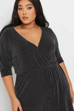 Metallic Wrap Jumpsuit