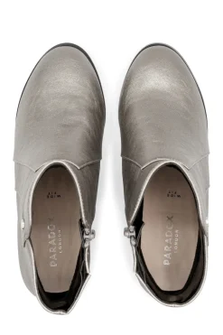 Metallic 'Belinda' Wide Fit Mid Heel Ankle Boot