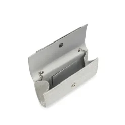 Metallic 'Dimitra' Box Clutch Bag