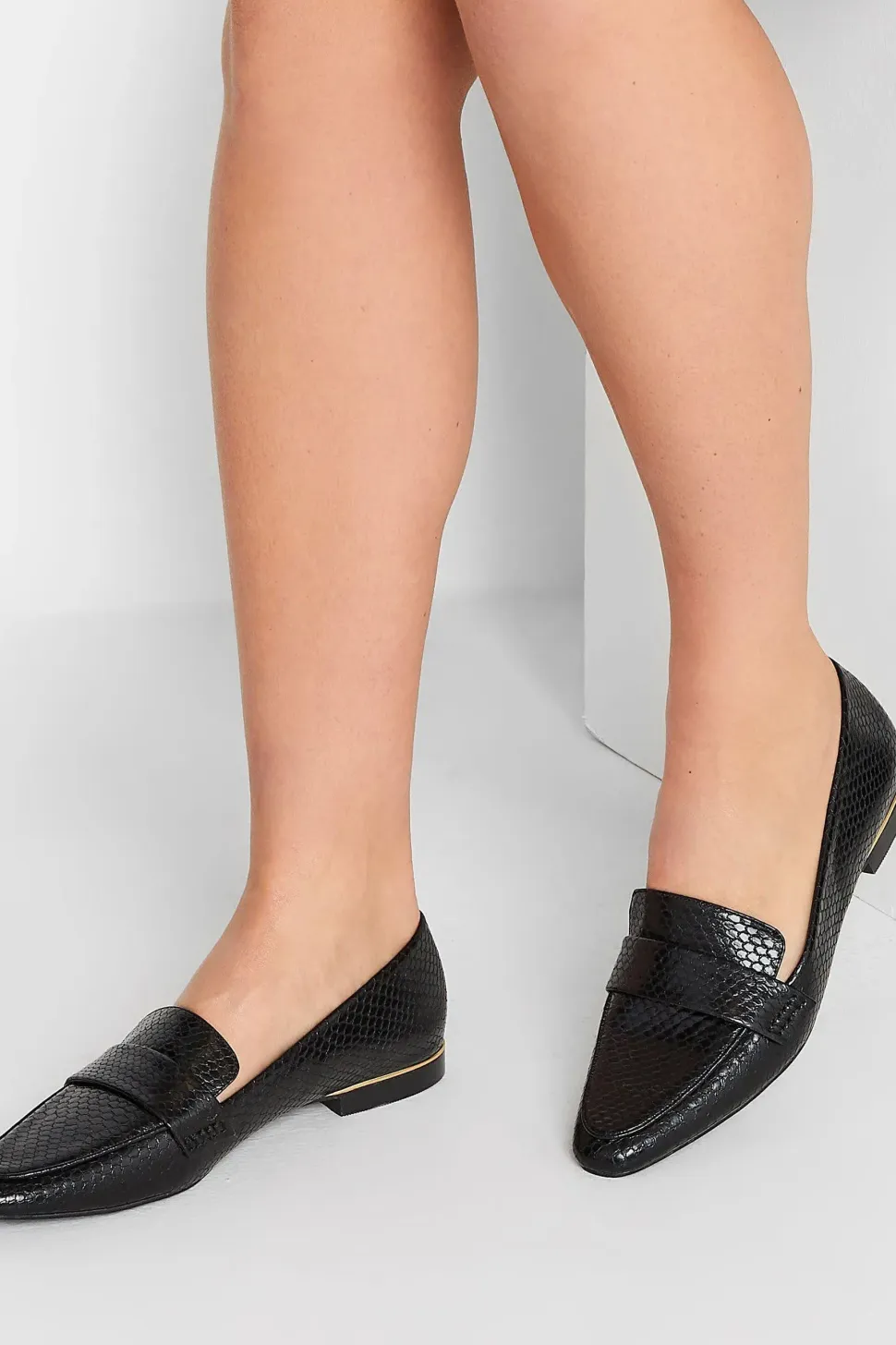 Metal Trim Loafers