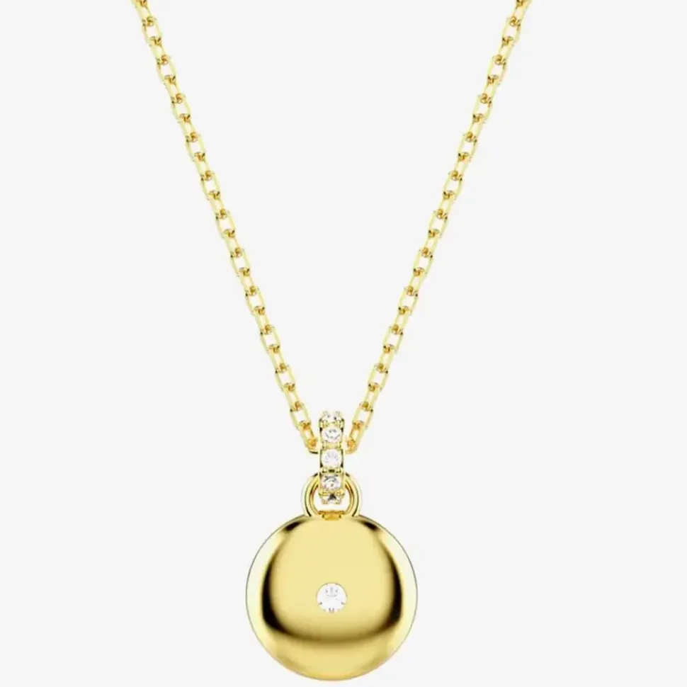 Meteora Gold Plated White Crystal Necklace 5683443