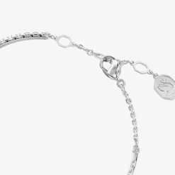 Meteora Rhodium Plated Bangle 5683447