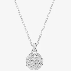 Meteora Rhodium Plated Pendant Necklace 5683446