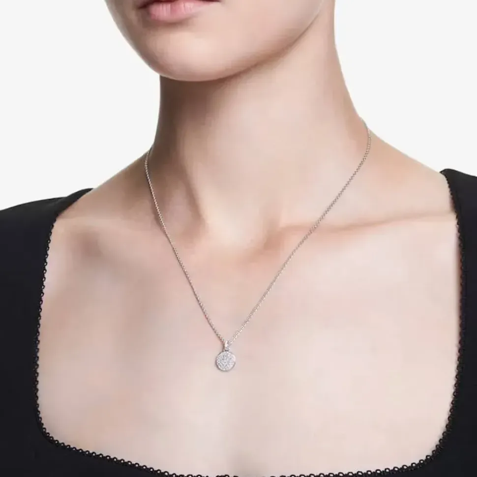 Meteora Rhodium Plated Pendant Necklace 5683446