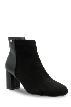 Micro suede 'Alathea' Mid Block Heel Ankle Boot