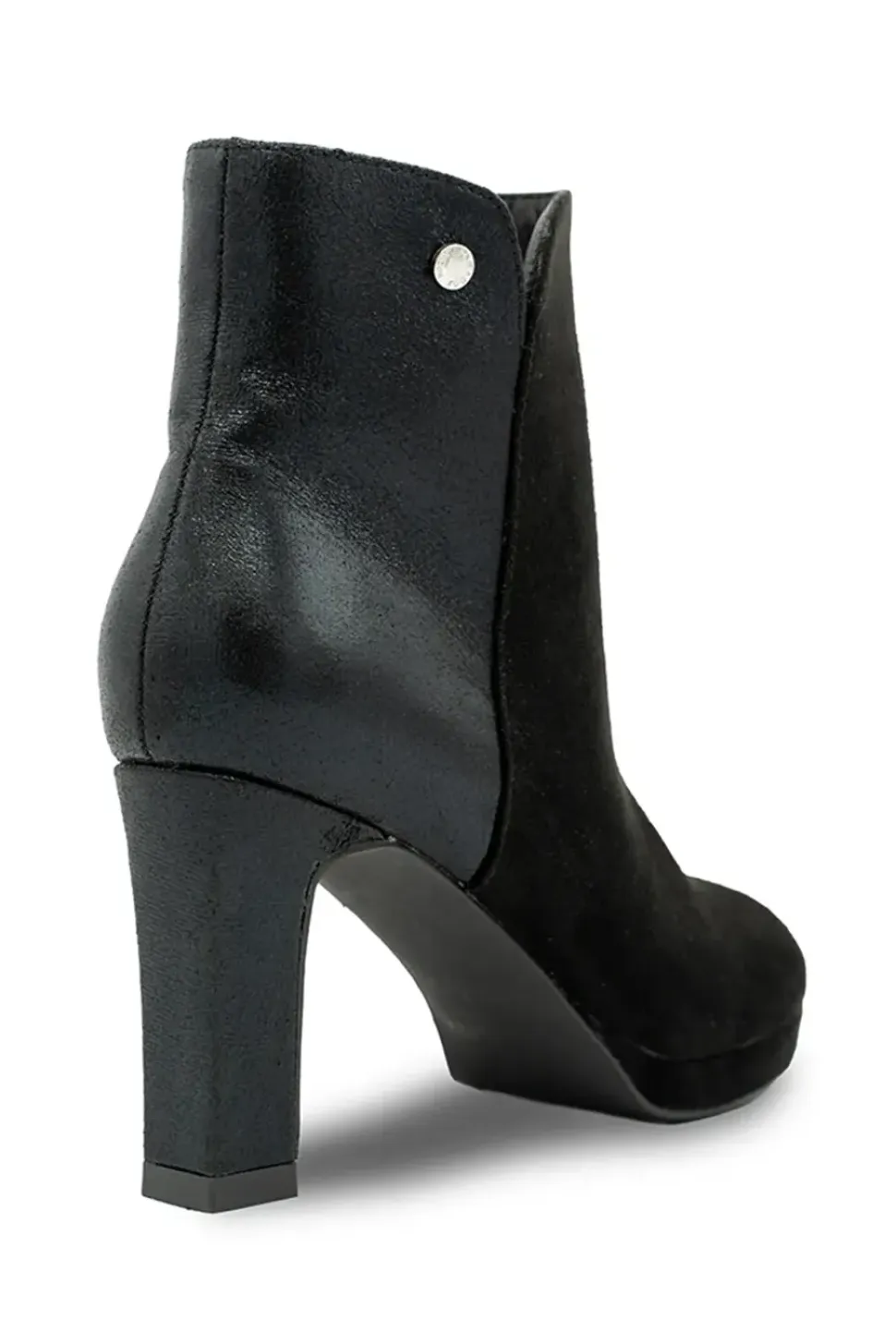 Micro suede 'Astrid' Platform Block Heel Ankle Boot