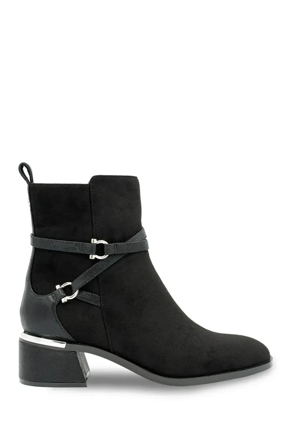 Micro suede 'Avalon' Low Block Heel Ankle Boot