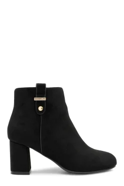 Micro Suede 'Billie' Wide Fit Mid Heel Ankle Boot