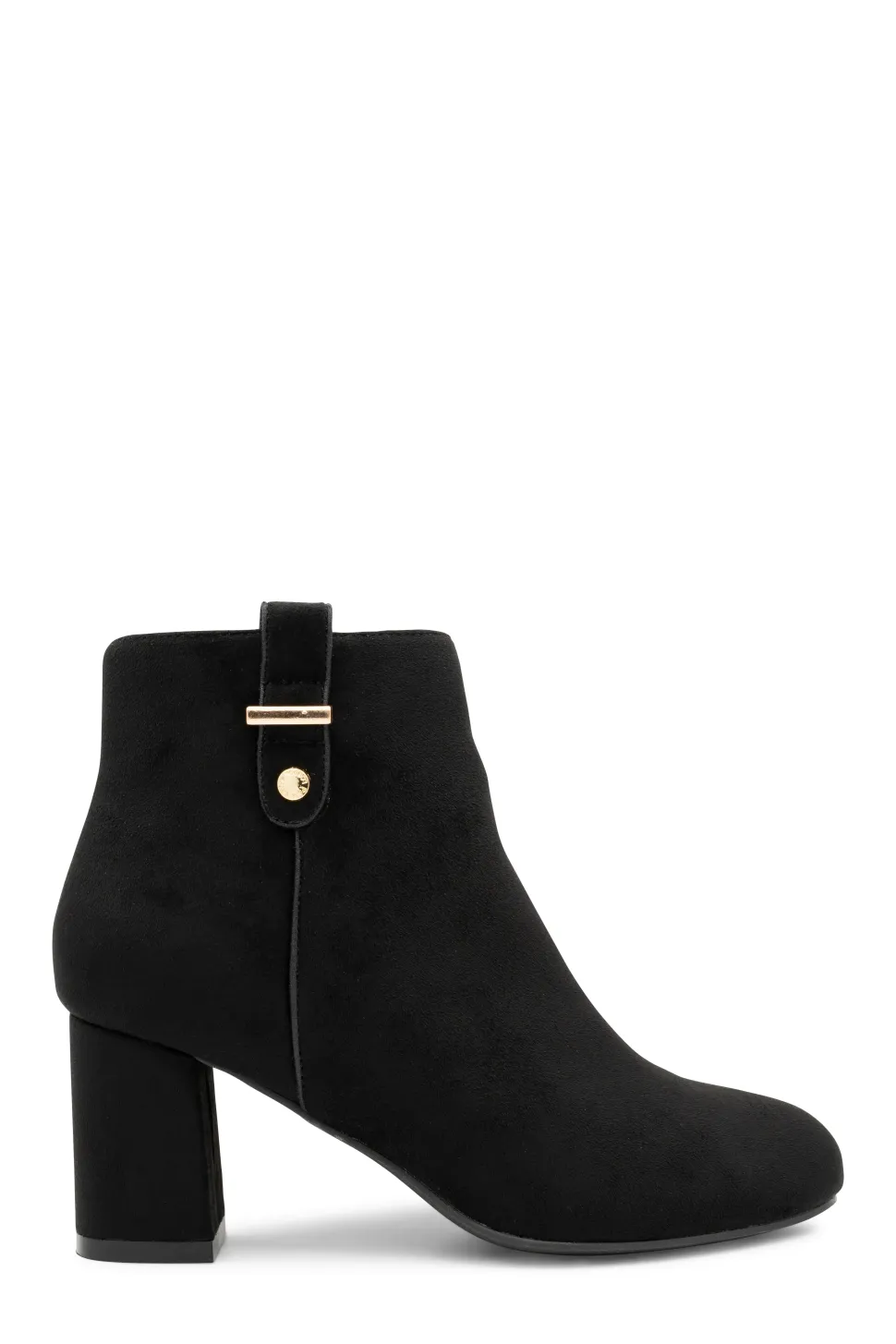 Micro Suede 'Billie' Wide Fit Mid Heel Ankle Boot