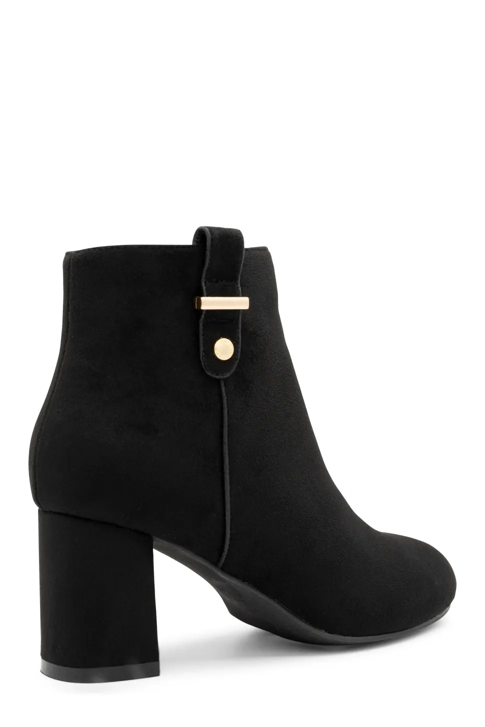 Micro Suede 'Billie' Wide Fit Mid Heel Ankle Boot