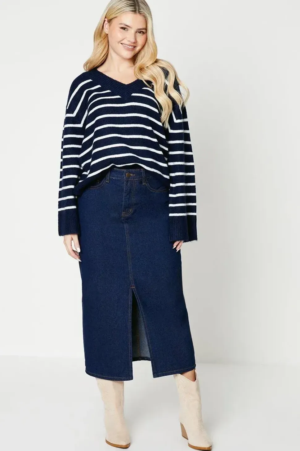 Midaxi Denim Skirt