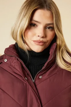 Midi Luxe Quilted Padded Puffer Belted Coat