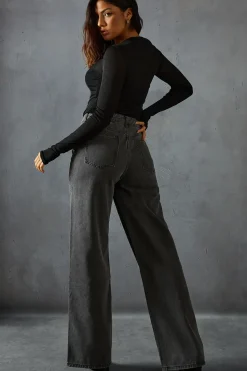 Mid Rise Baggy Relaxed Denim Jeans