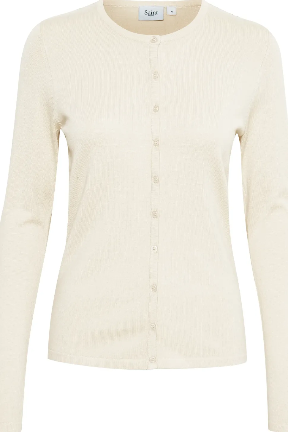 Mila Roll-Neck Cardigan-Plain