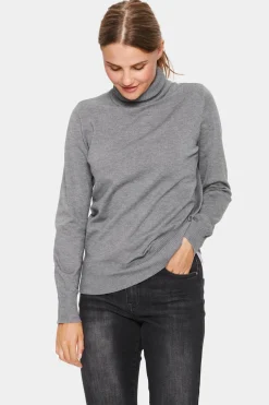 Mila Rollneck Pullover-Plain