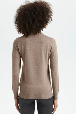 Mila Rollneck Pullover-Plain