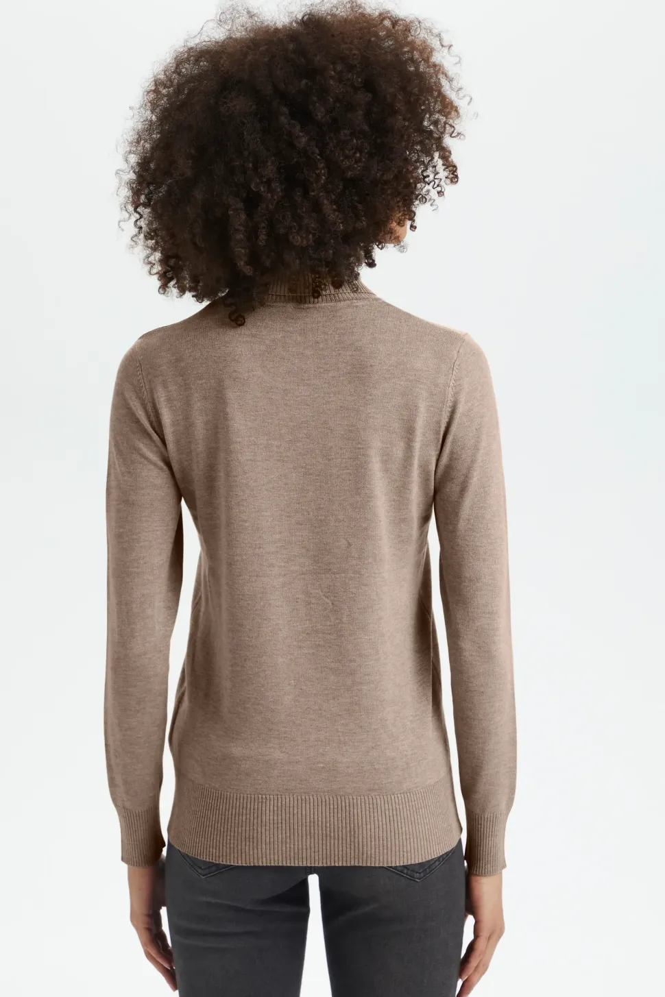 Mila Rollneck Pullover-Plain