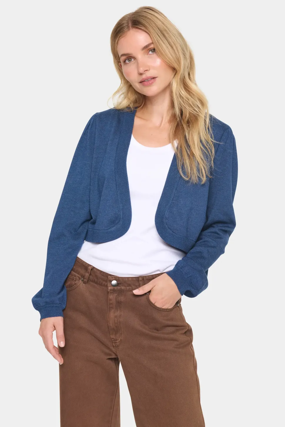 MilaSZ Open Front Long Sleeves Bolero-