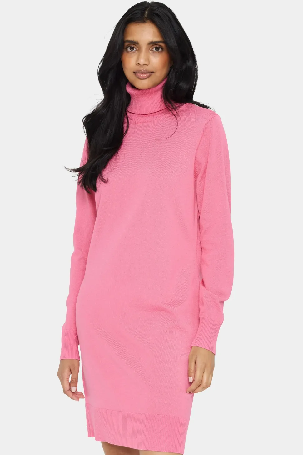 MilaSZ Rollneck Knee Length Knit Dress-