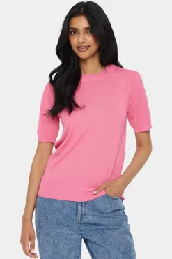 MilaSZ Short Sleeve Crew Neck Pullover-