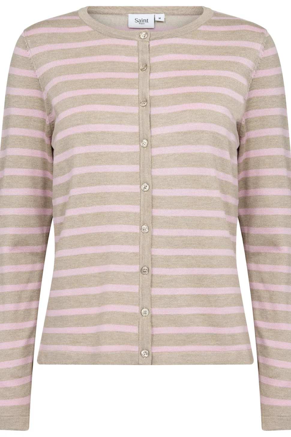 MilaSZ Striped Buttons Slim Fit Cardigan-