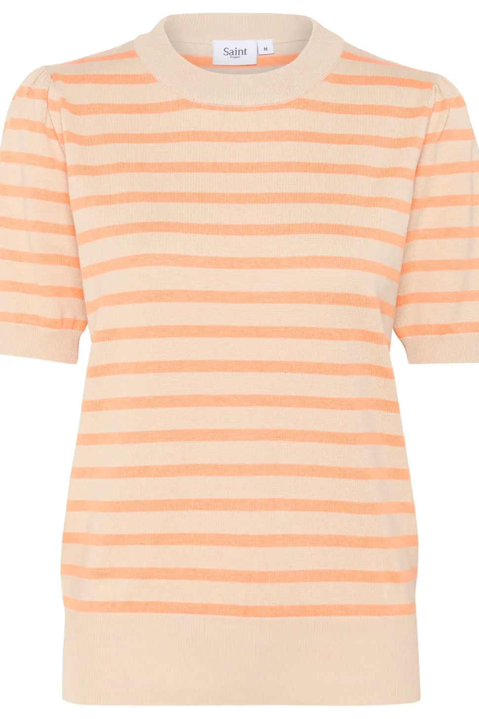 MilaSZ Stripes Short Sleeves Pullover-Striped