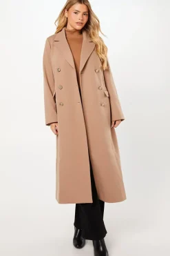 Military Double Breasted Maxi Coat