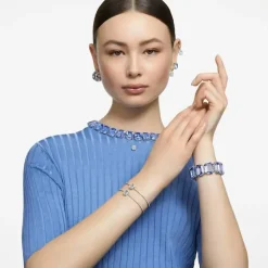 Millenia Blue & White Crystal Bangle 5620556