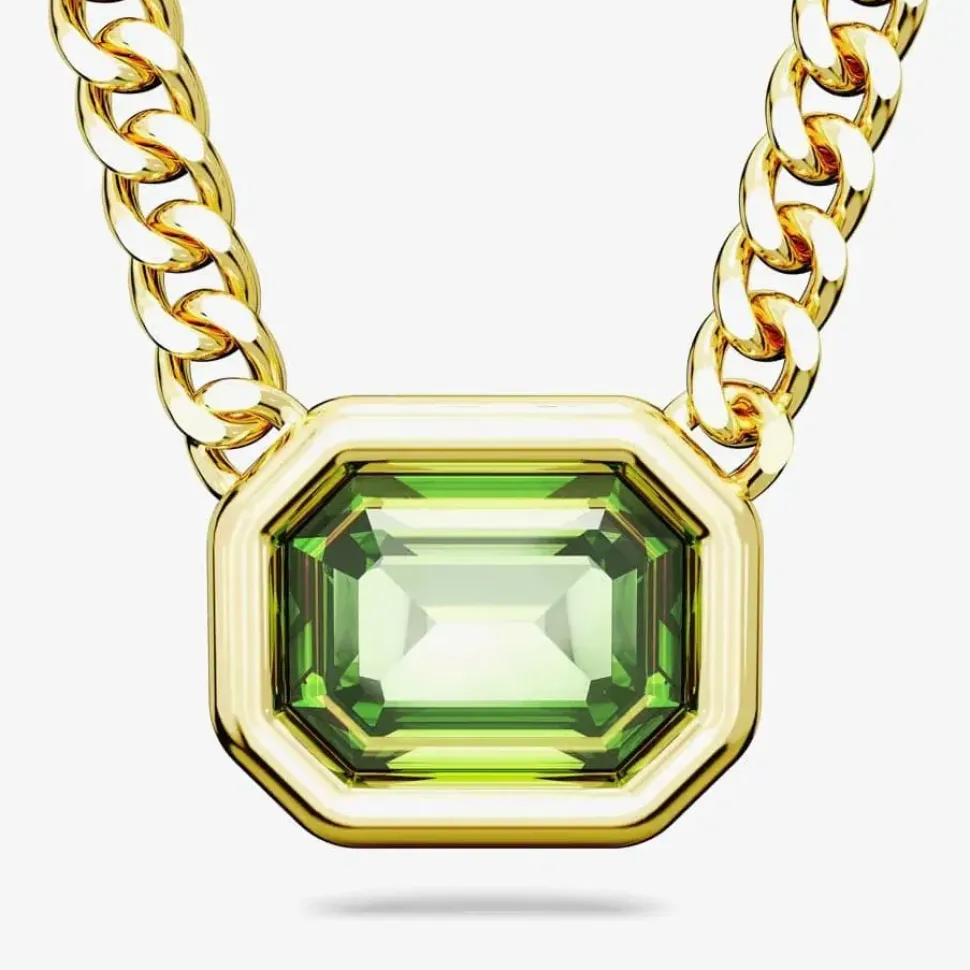 Millenia Green Gold Plated Necklace 5671583