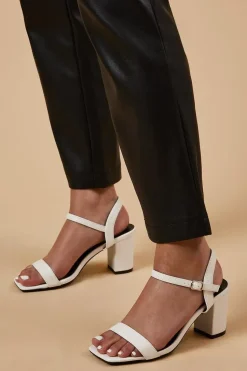 Mimosa High Block Heel Barely There Sandals