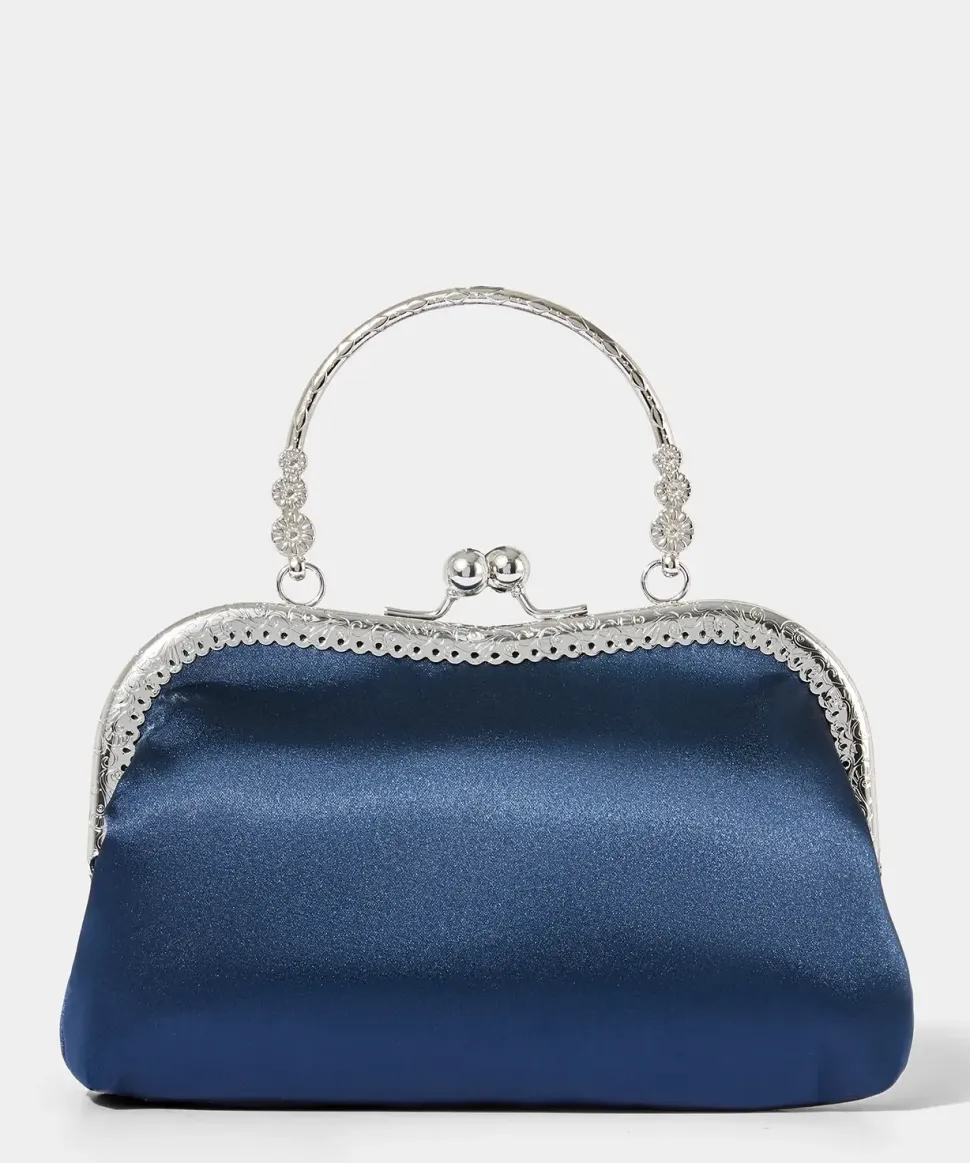 Mini Satin Frame Evening Bag